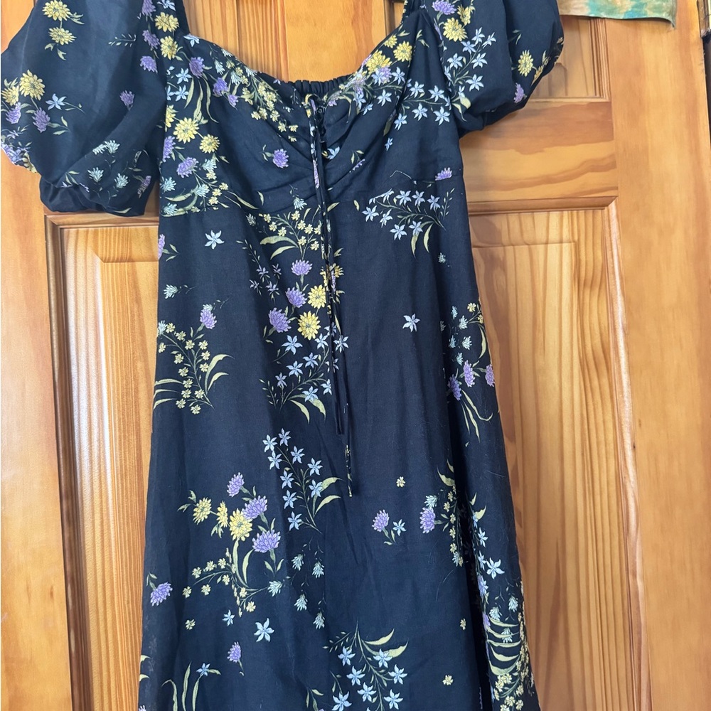 Steve Madden Black Floral Mini Dress